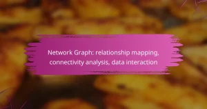Network Graph: relationship mapping, connectivity analysis, data interaction