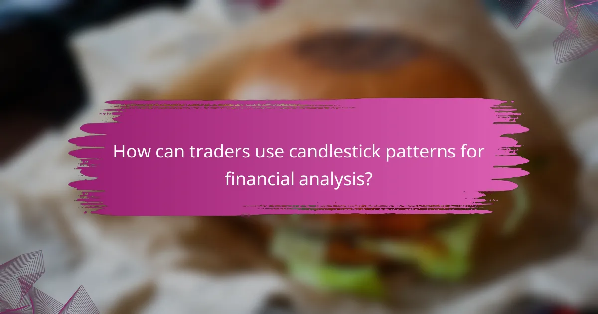 How can traders use candlestick patterns for financial analysis?