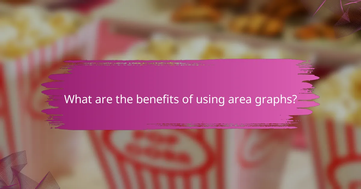 What are the benefits of using area graphs?