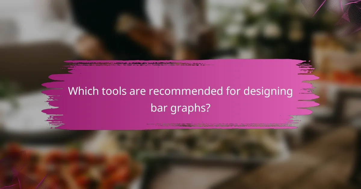 Which tools are recommended for designing bar graphs?